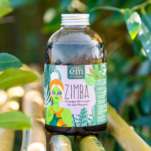 Zimba - EM-Flüssigdünger Konzentrat von EM-Chiemgau. Organischer Dünger für alle Pflanzenarten. In der 1 L Flasche